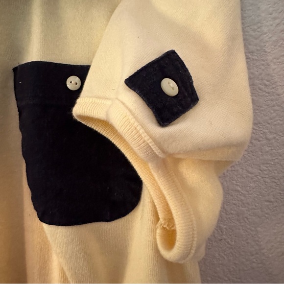 Christopher & Banks Yellow knit shirt with black pocket - Picture 4 of 5